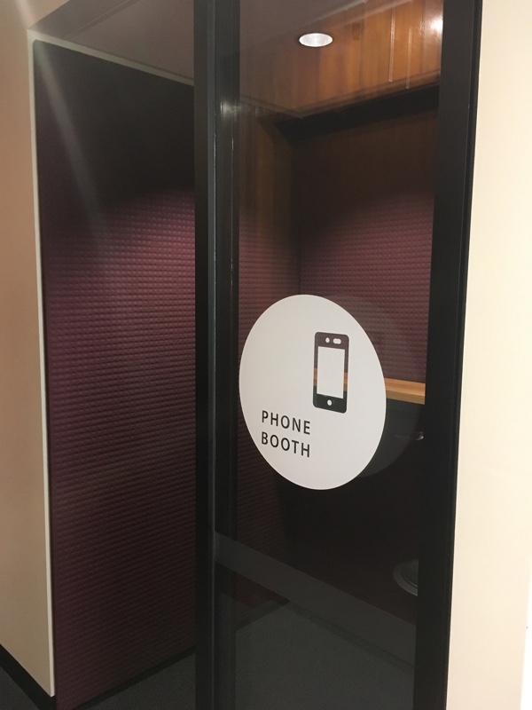Acoustic Phone Booth - Door Shut