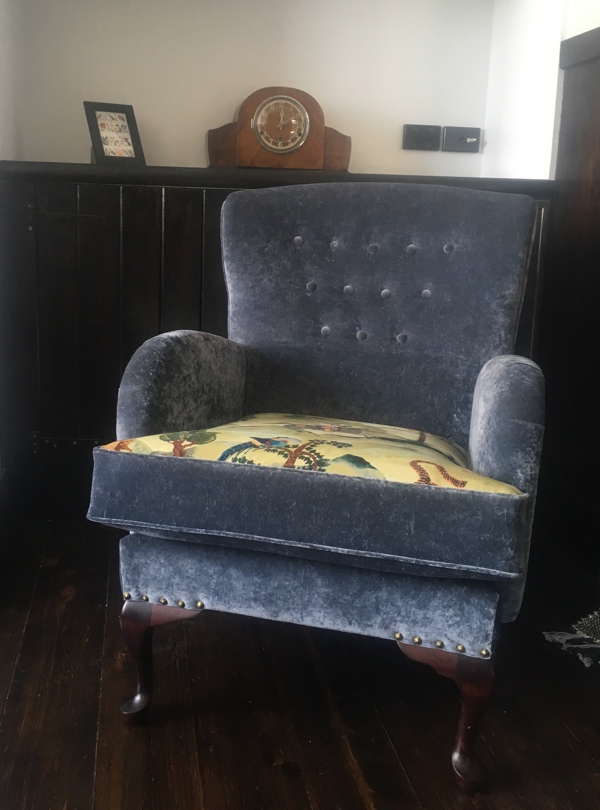 Aesop Fable velvet armchair upholstery